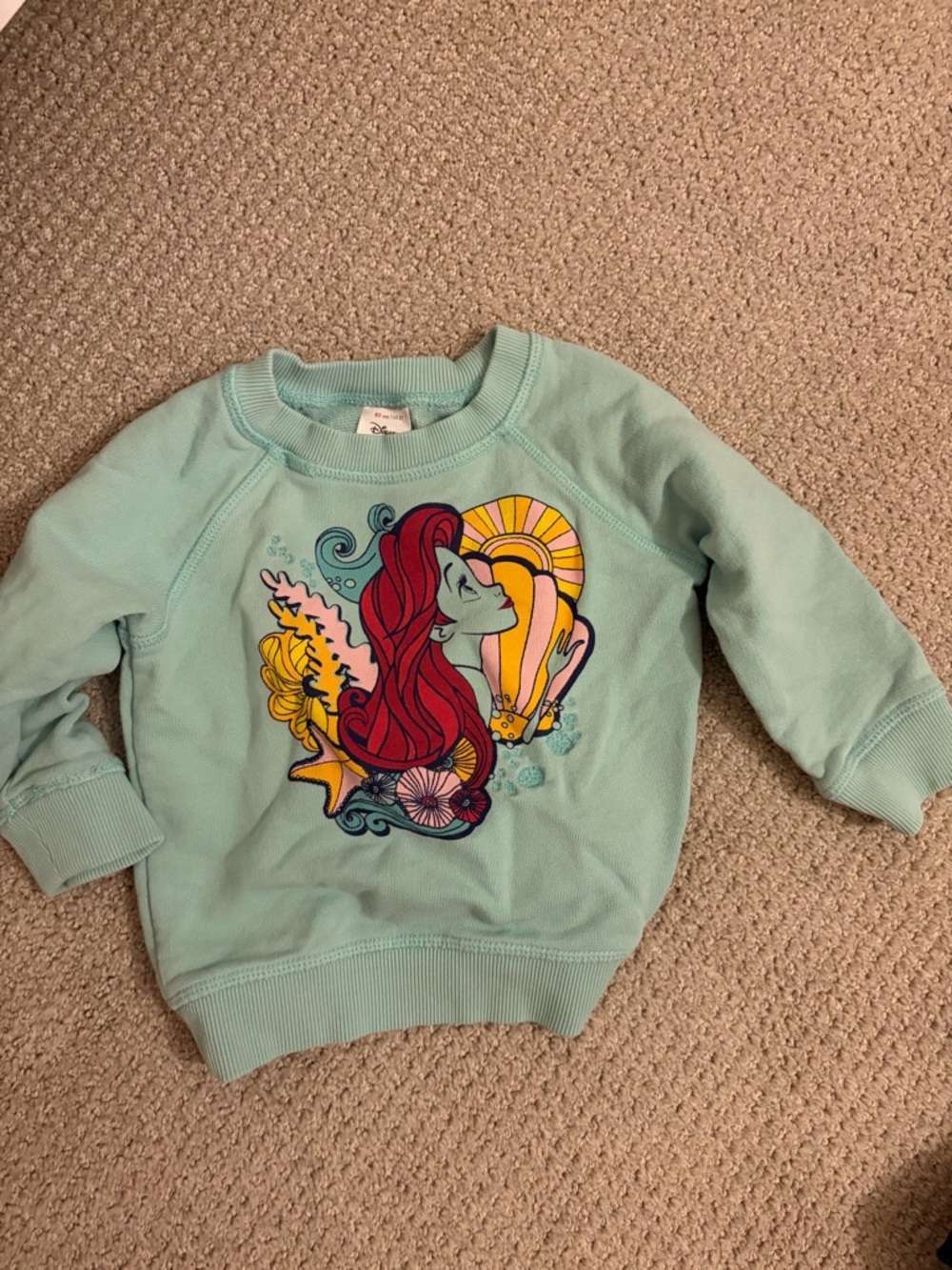 Disney Mint Green Ariel Graphic Sweatshirt